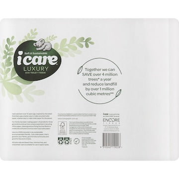 icare 100% Recycled 3 Ply Toilet Tissue 24 pack