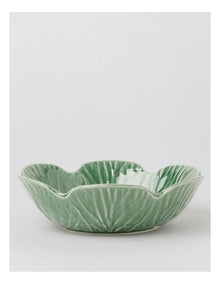 Cabbage Serving Bowl in Green