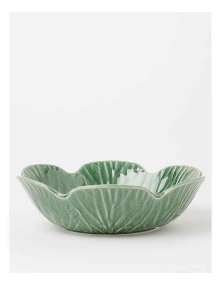 Cabbage Serving Bowl in Green