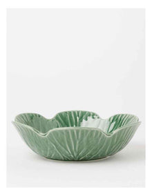 Cabbage Serving Bowl in Green