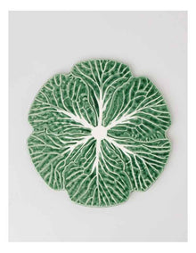 Cabbage Charger Plate in Green