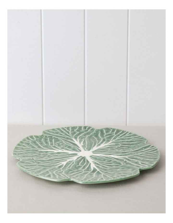 Cabbage Charger Plate in Green