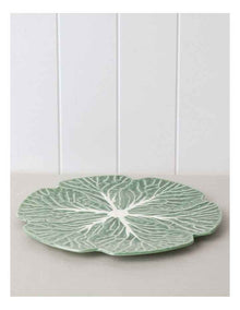 Cabbage Charger Plate in Green