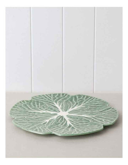Cabbage Charger Plate in Green