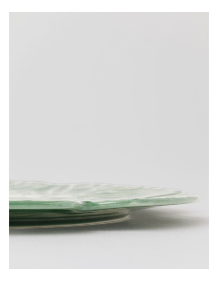 Cabbage Charger Plate in Green