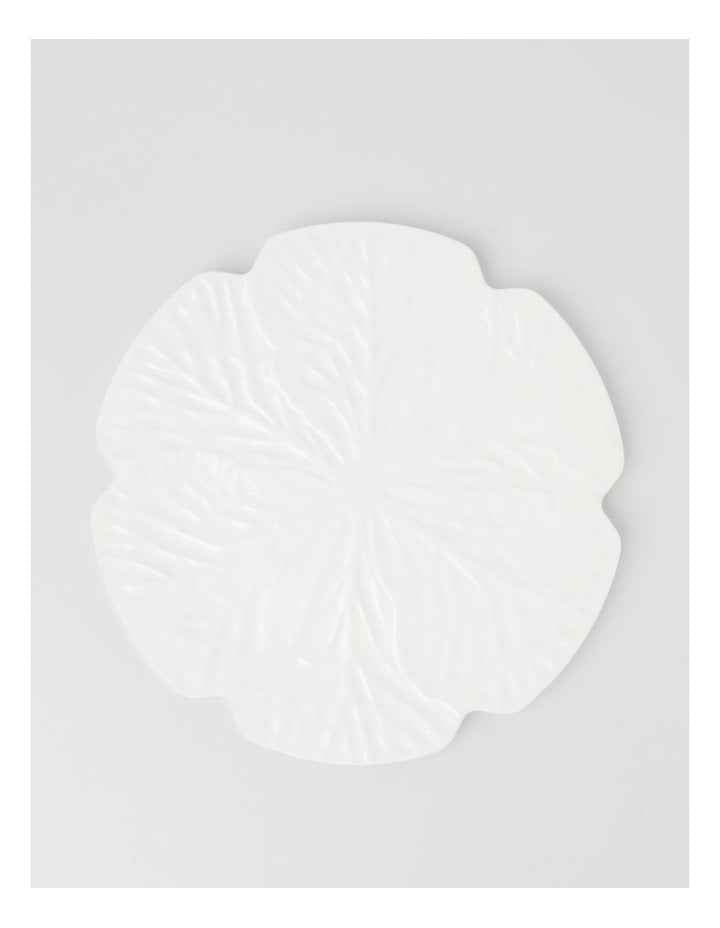 Cabbage Charger Plate in White