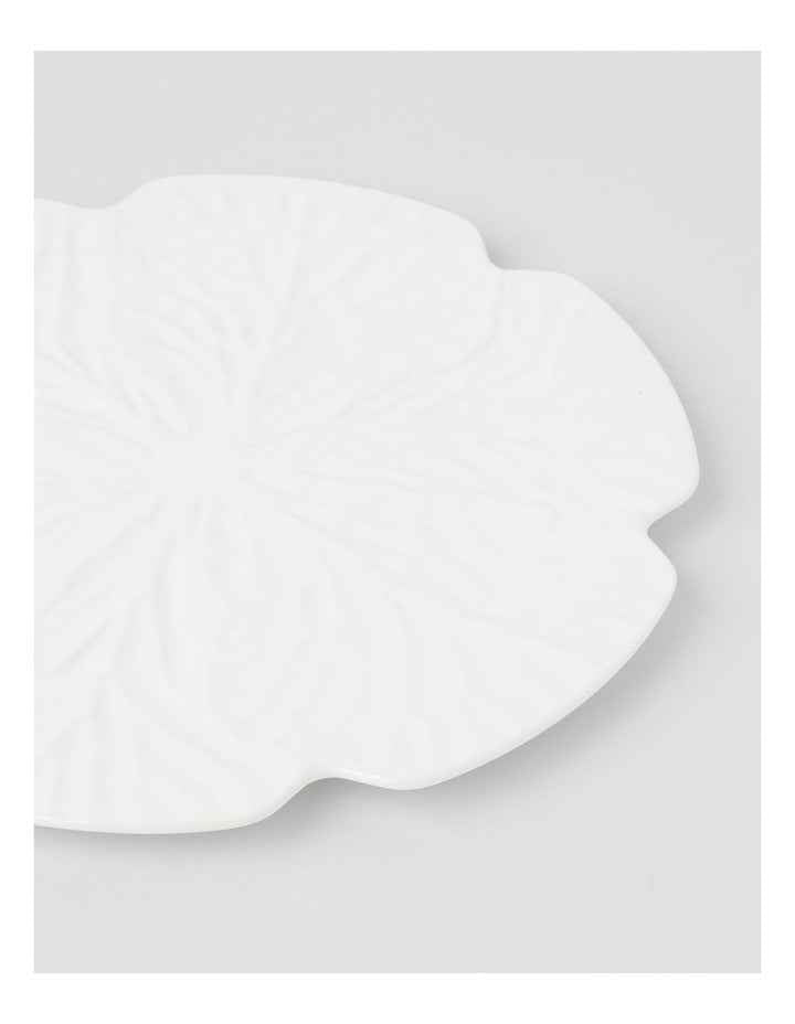 Cabbage Charger Plate in White
