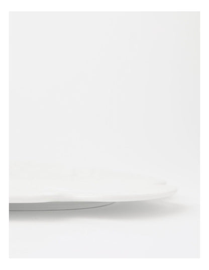 Cabbage Charger Plate in White