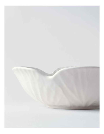 Cabbage Serving Bowl in White
