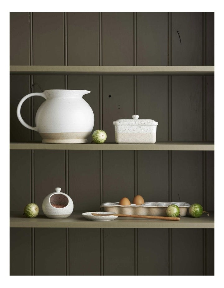 Natural Home Egg Crate 6 Cup 17.5x11.5x4.5cm in White Speckle