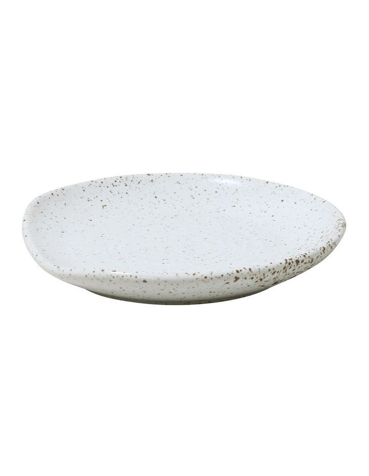 Natural Home Spoon Rest 13x13x2cm in White Speckle