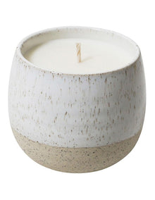 Natural Home Single Wick Candle in White Speckle