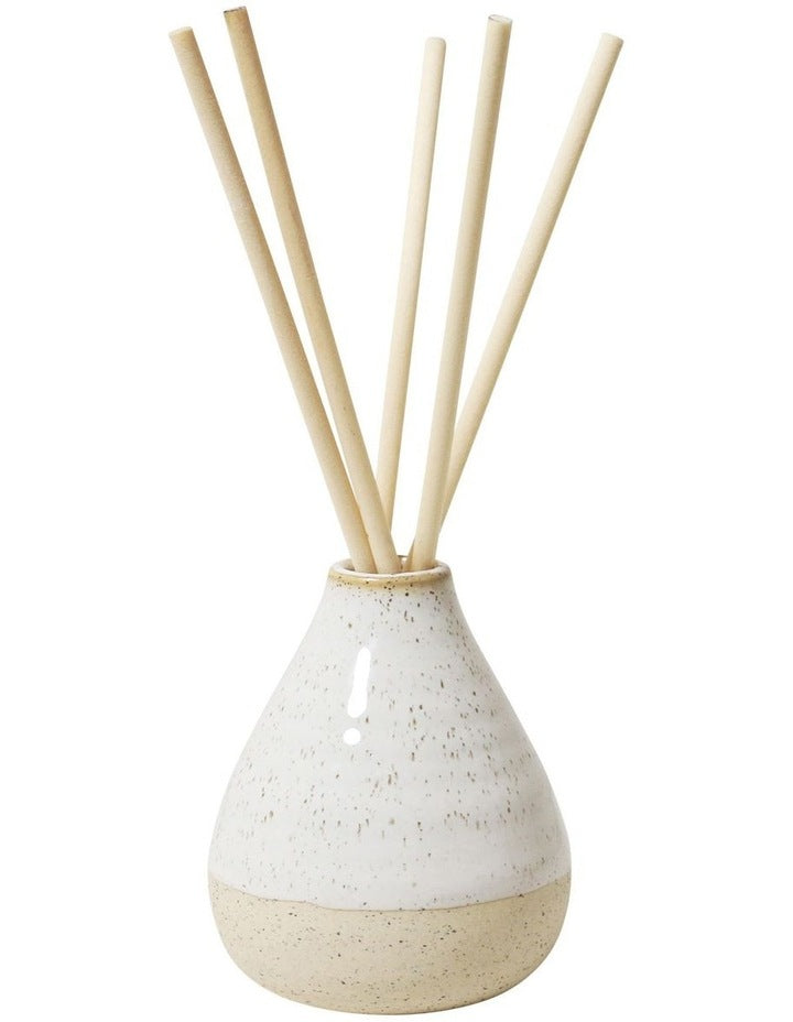 Natural Home Diffuser with Scented Sticks 8x9cm in White Speckle