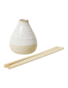 Natural Home Diffuser with Scented Sticks 8x9cm in White Speckle