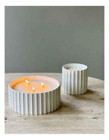 Lume Large 3 Wick Candle 15.5cm in White
