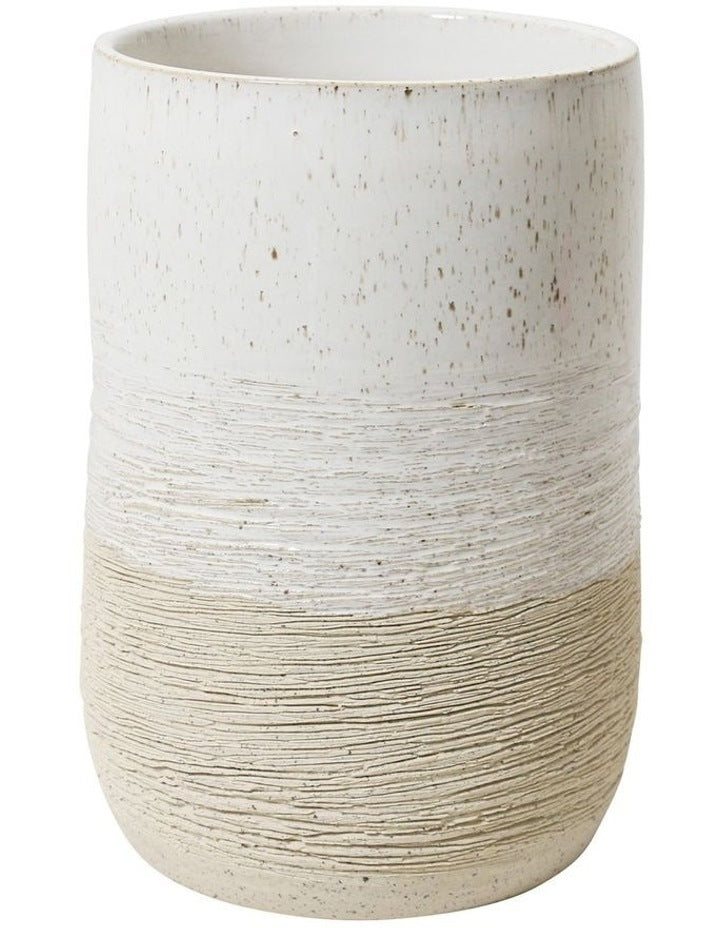 Terrain Vase Small 12x17cm in White
