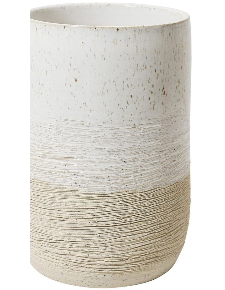 Terrain Vase Small 12x17cm in White