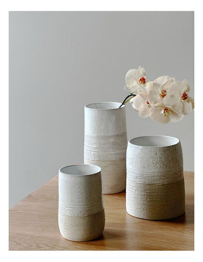 Terrain Vase Small 12x17cm in White