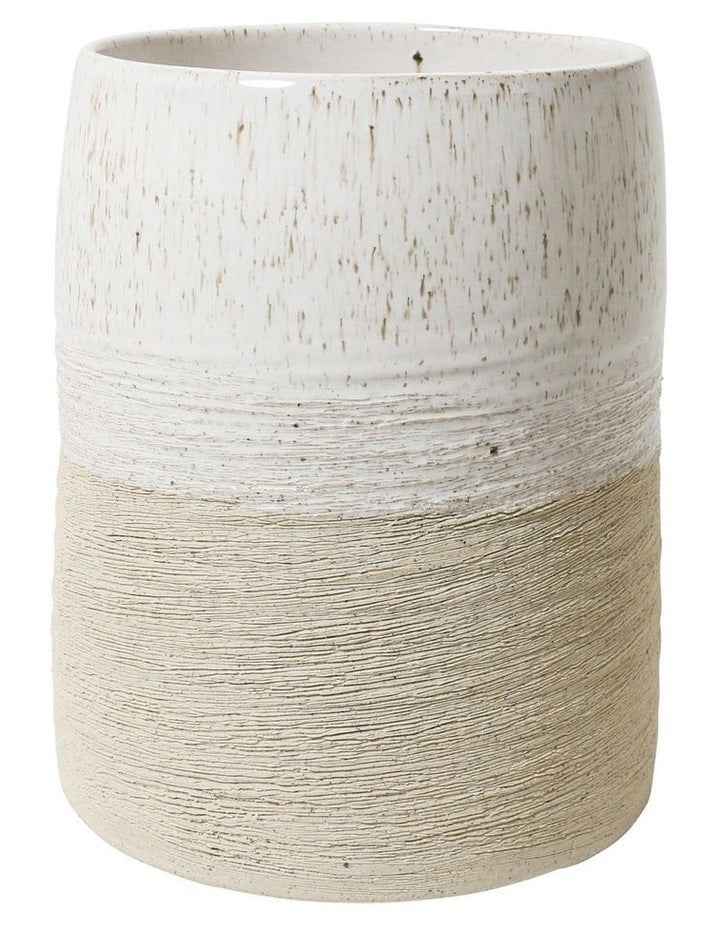 Terrain Vase Medium 16x20cm in White