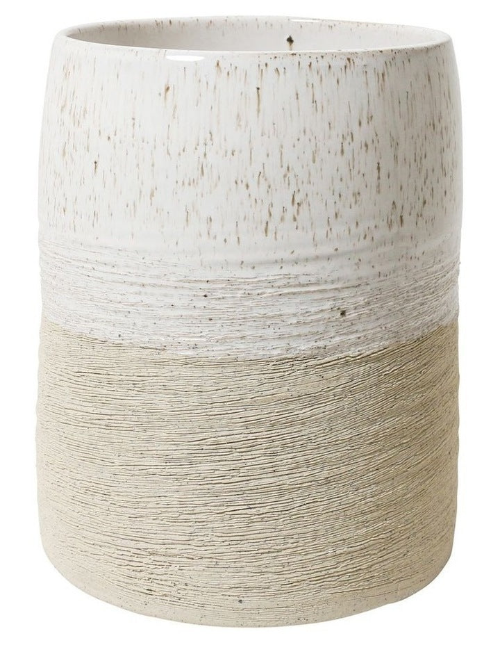 Terrain Vase Medium 16x20cm in White