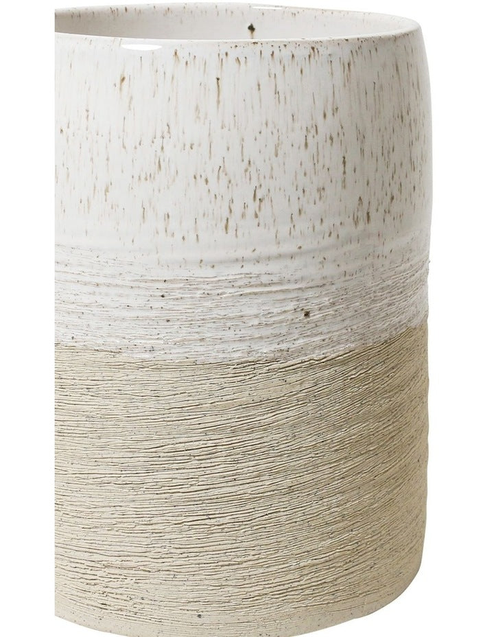 Terrain Vase Medium 16x20cm in White