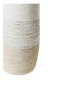 Terrain Vase Large 13x26cm in White With Raw