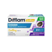DIFFLAM SOOTHING COUGH HONEY AND LEMON LOZENGES 32:PACK