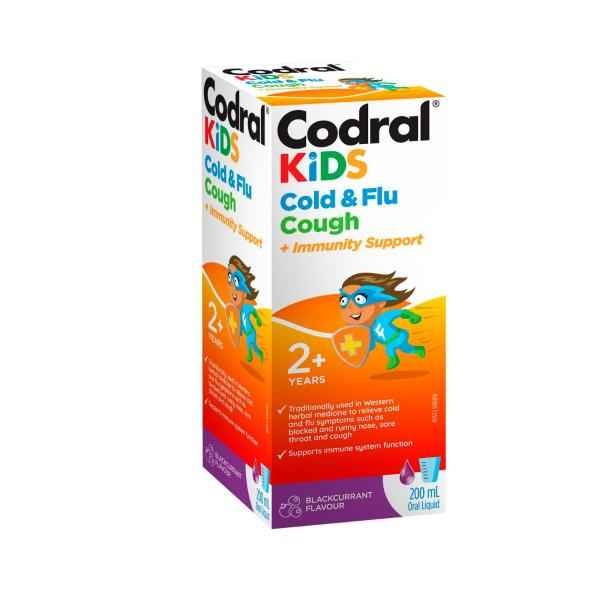 CODRAL KIDS COLD & FLU COUGH + IMMUNITY SUPPORT