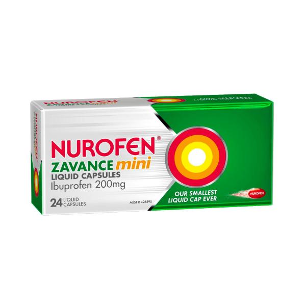NUROFEN ZAVANCE MINI LIQUID CAPS 24 PK