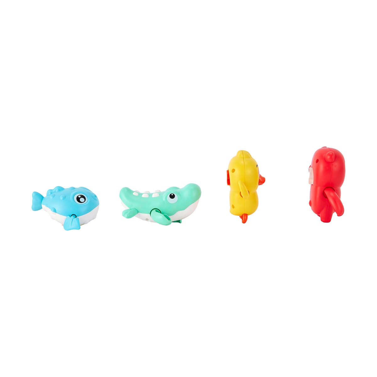 4 Pack Wind-Up Swimming Toys
