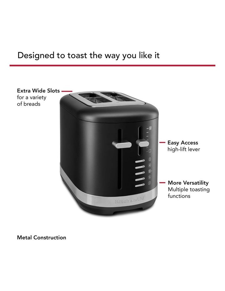 2 Slice Toaster in Matte Black 5KMT2109ABM