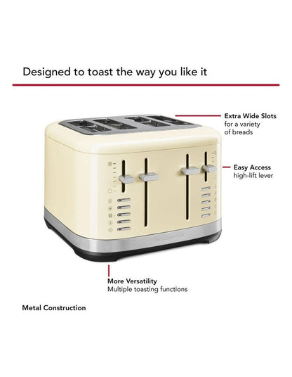 4 Slice Toaster in Almond Cream 5KMT4109AAC