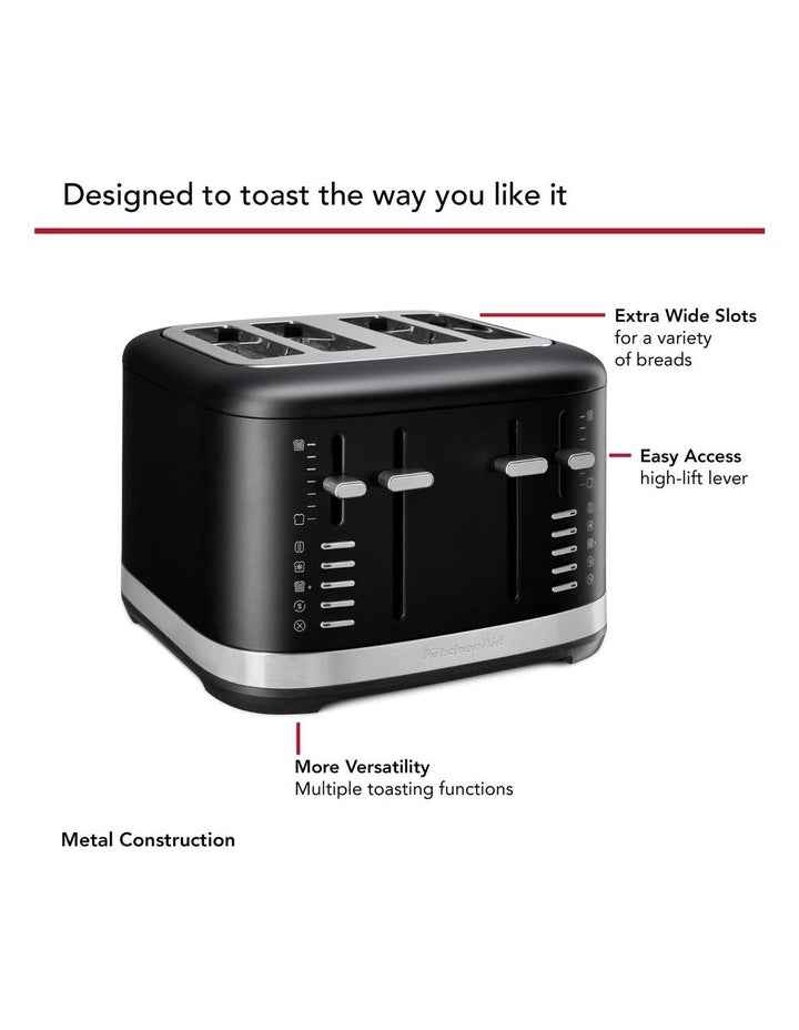 4 Slice Toaster in Matte Black 5KMT4109ABM