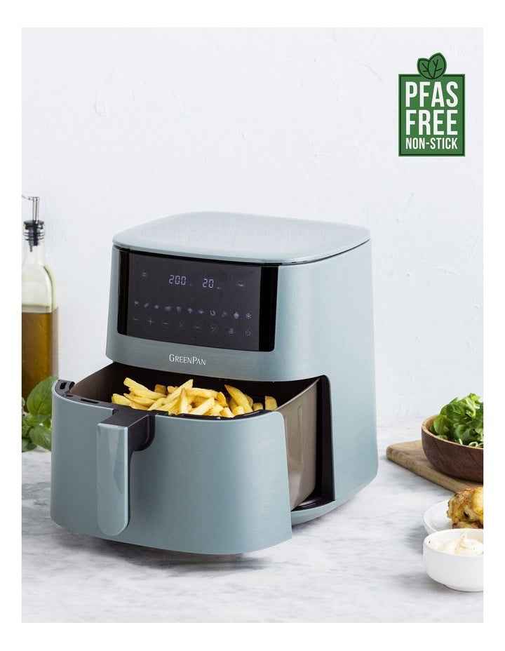 Bistro XXL Coloured Air Fryer in Smokey Blue PFAS-free ceramic non-stick