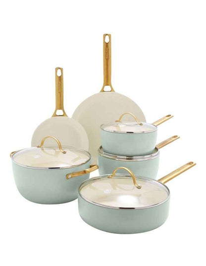 Padova 6pc Cookware Set Mint Green PFAS-free