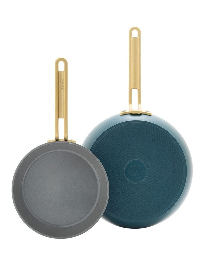 Stanley Tucci 2 Piece Frypan Set 20/26cm in Venetian Teal