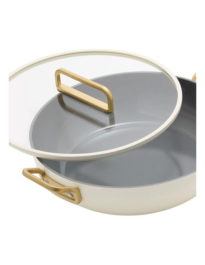 Stanley Tucci Covered Essential/Stanley Pan 33cm Carrara White