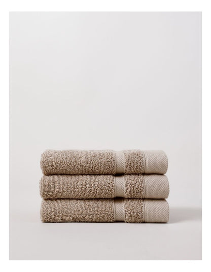 Luxury Egyptian 3pk Face Washer in Silver