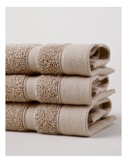 Luxury Egyptian 3pk Face Washer in Silver