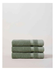 Luxury Egyptian 3pk Face Washer in Sage
