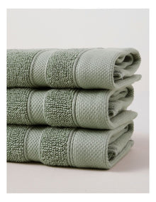 Luxury Egyptian 3pk Face Washer in Sage
