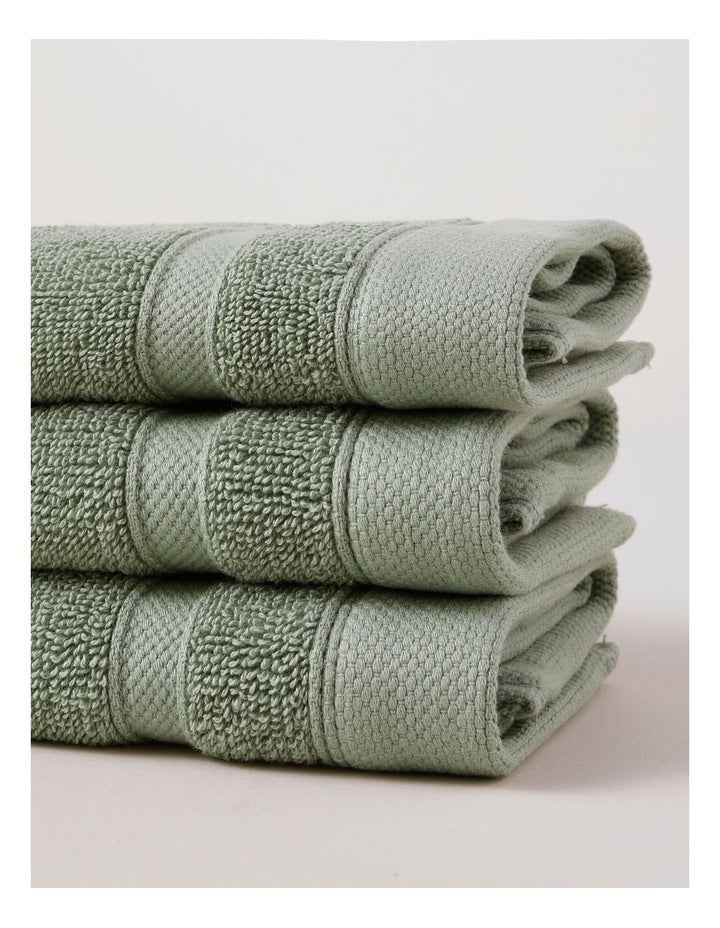 Luxury Egyptian 3pk Face Washer in Sage