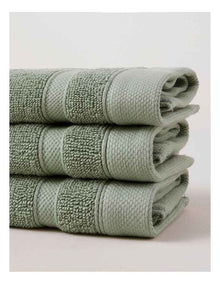 Luxury Egyptian 3pk Face Washer in Sage