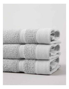 Luxury Egyptian 3pk Face Washer in Light Grey