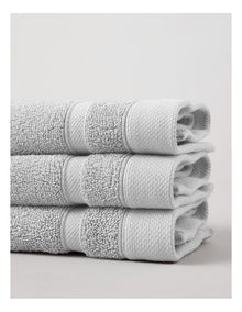 Luxury Egyptian 3pk Face Washer in Light Grey