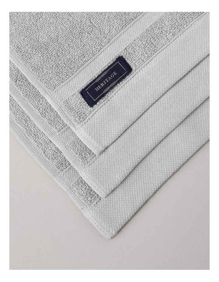 Luxury Egyptian 3pk Face Washer in Light Grey