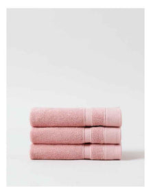 Luxury Egyptian 3pk Face Washer in Rose