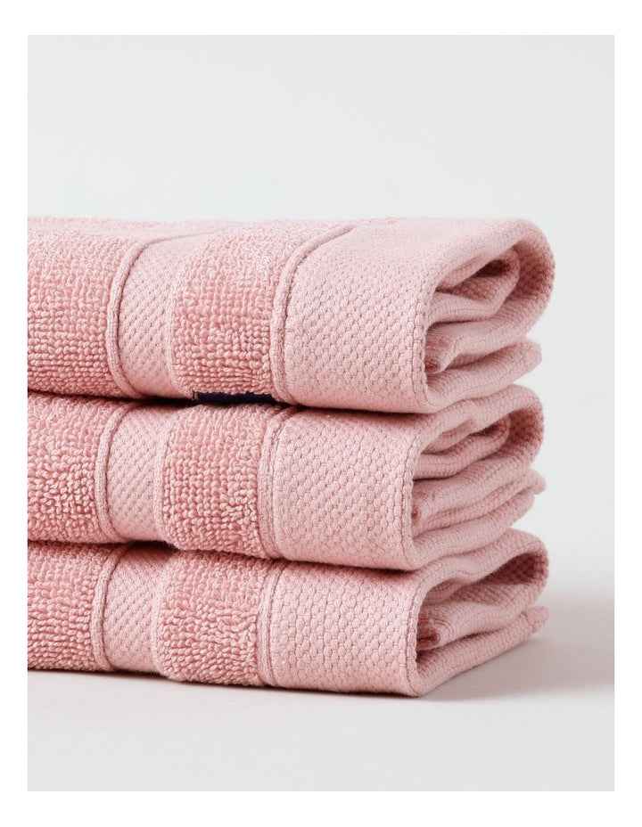 Luxury Egyptian 3pk Face Washer in Rose