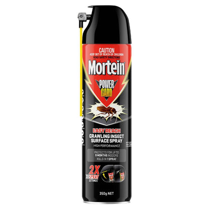 Mortein Powergard Easy Reach Crawling Insect Surface Spray 350g