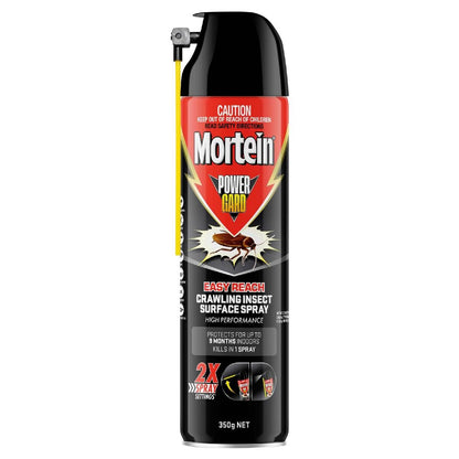 Mortein Powergard Easy Reach Crawling Insect Surface Spray 350g